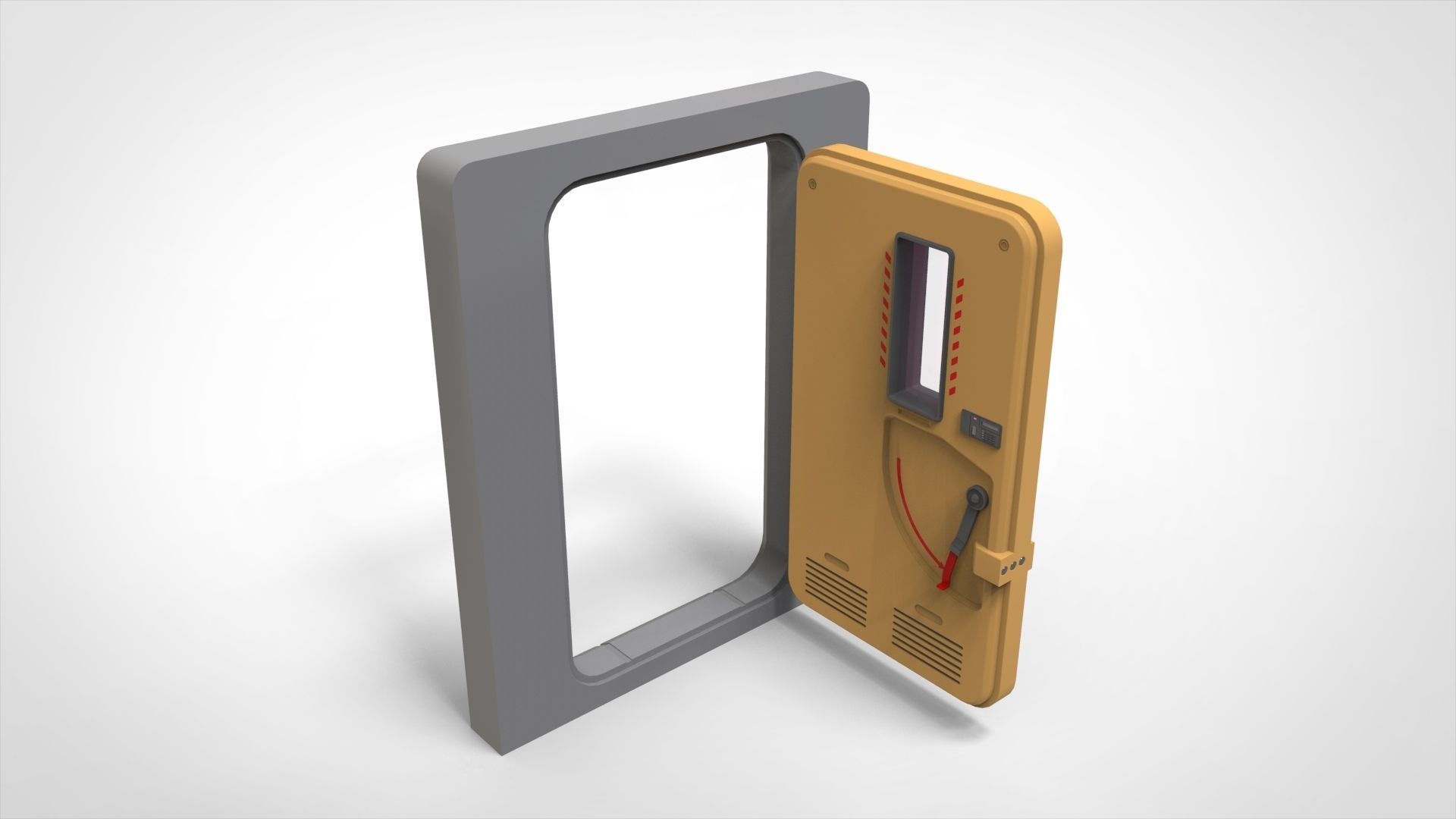 sci fi door 9 3D model_10