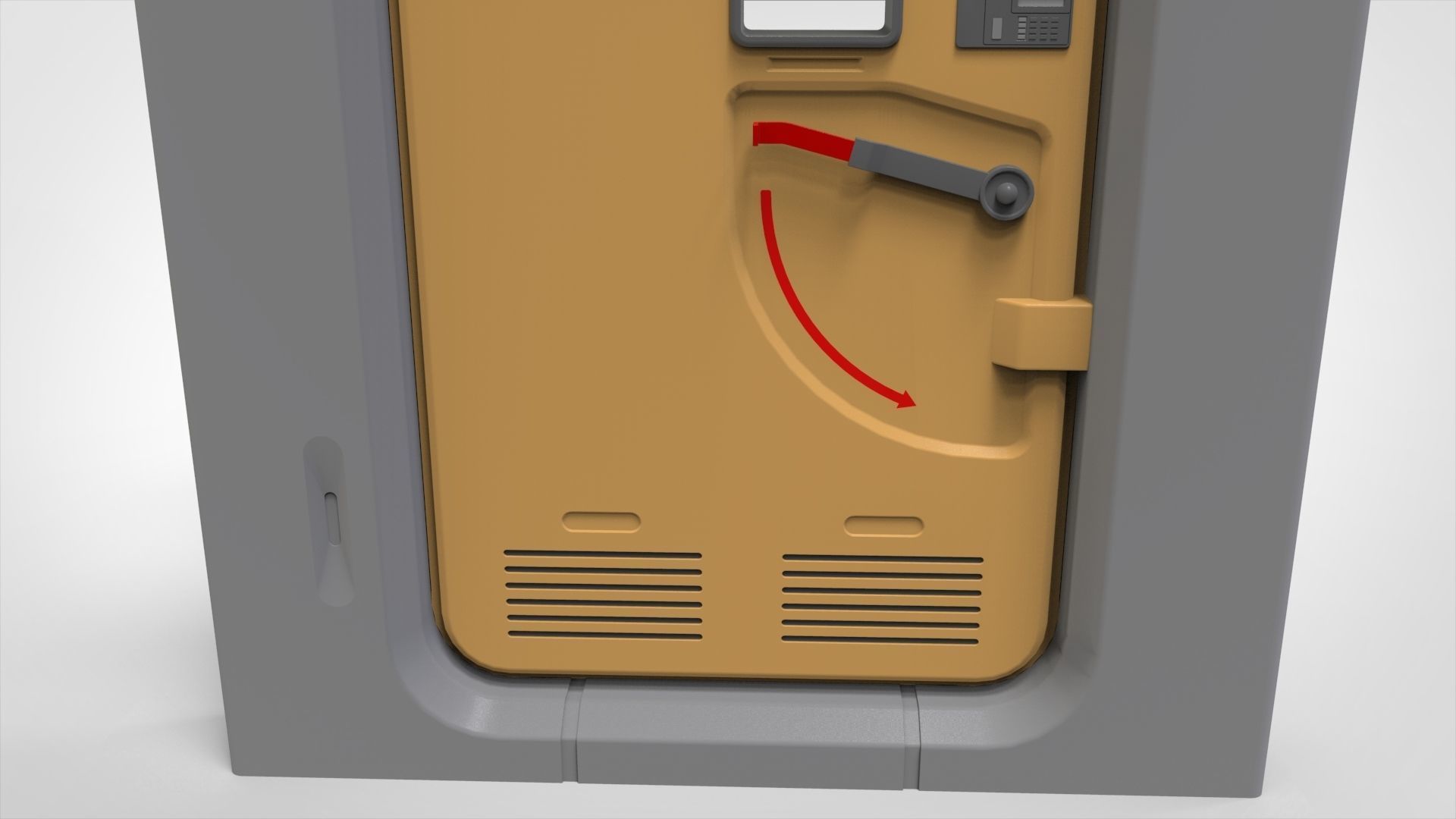 sci fi door 9 3D model_7