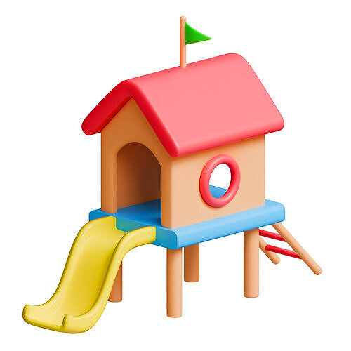 Playground toy Low-poly 3D model