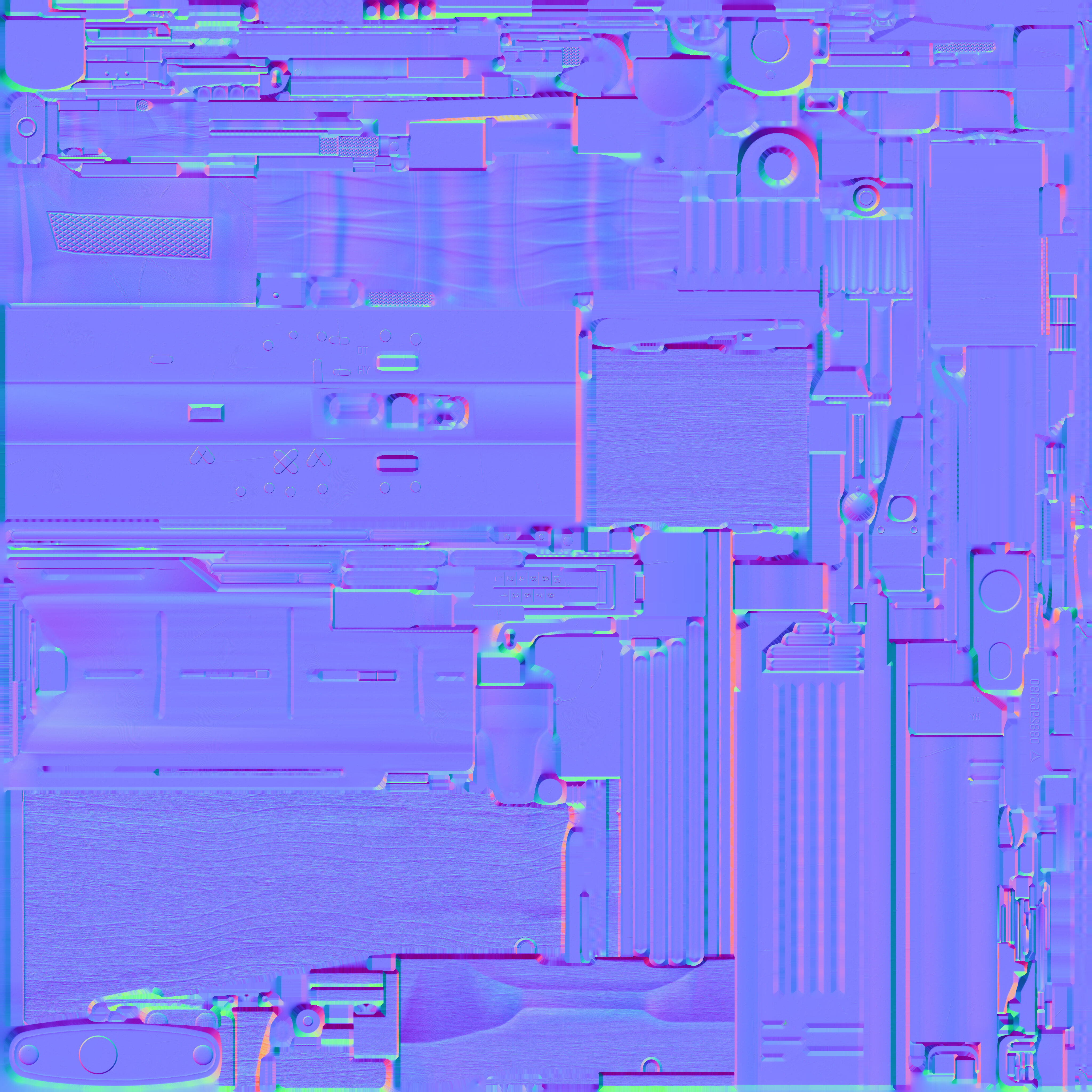 AKM-Gun Low-poly 3D model_7