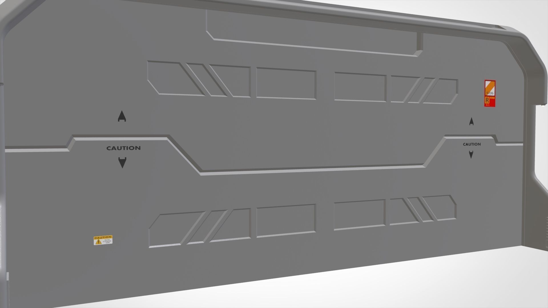 sci fi door 3 3D model_10