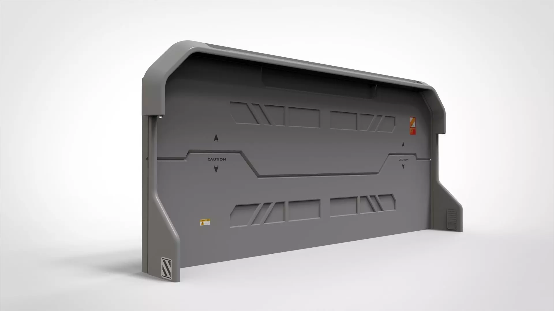 sci fi door 3 3D model_0