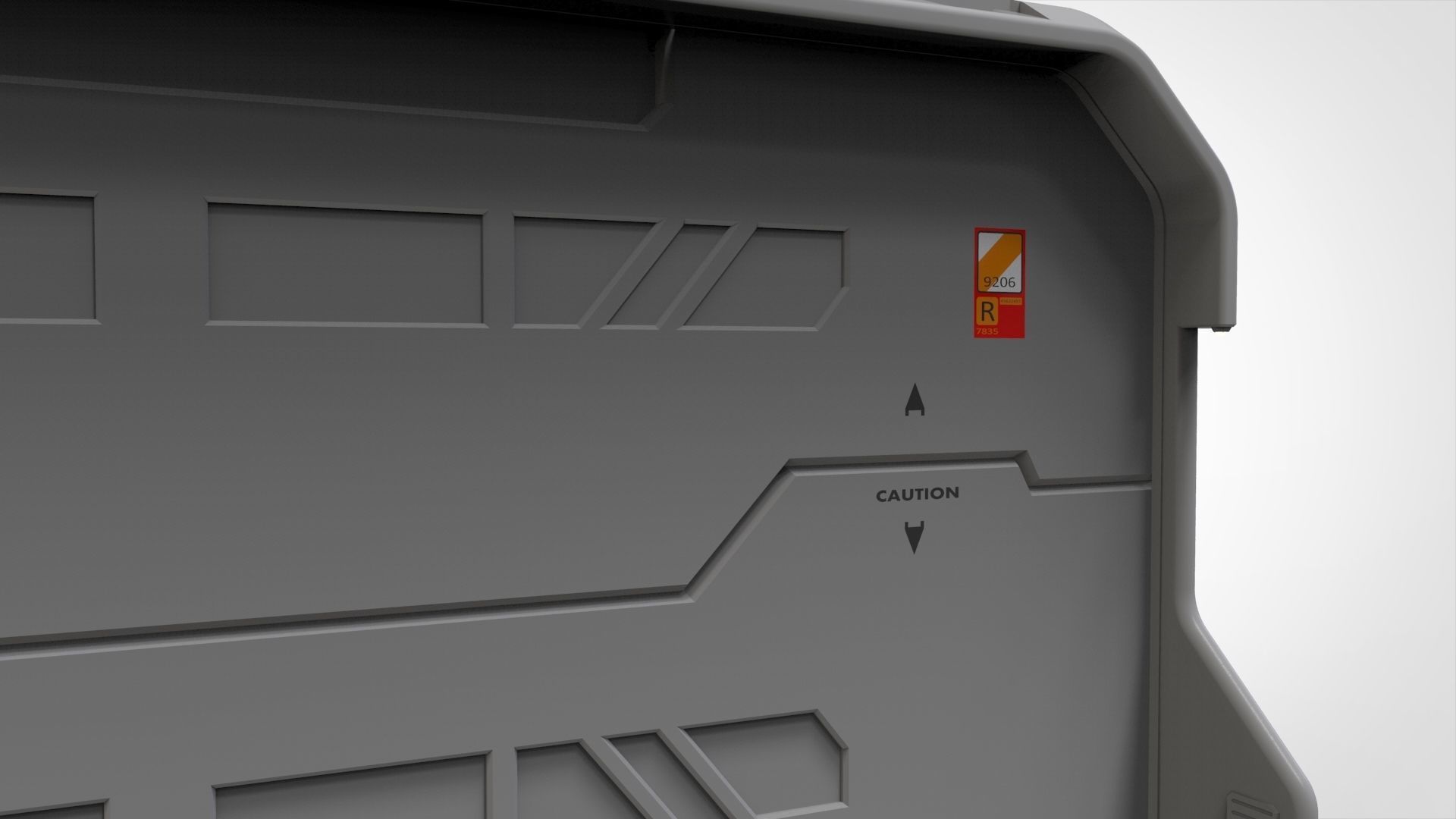 sci fi door 3 3D model_9