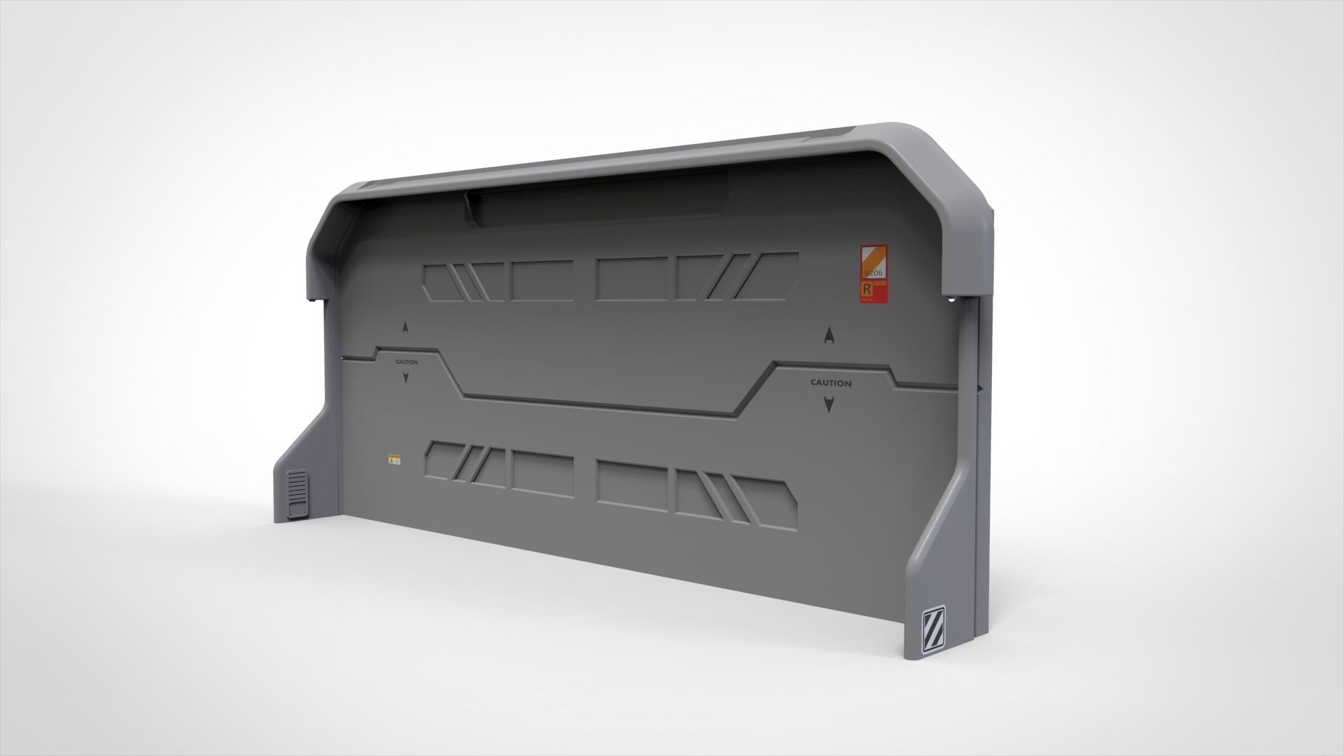 sci fi door 3 3D model_6