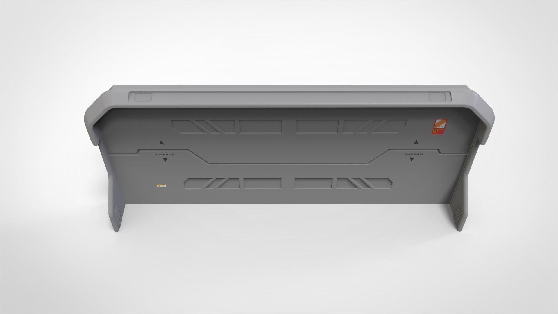 sci fi door 3 3D model_4
