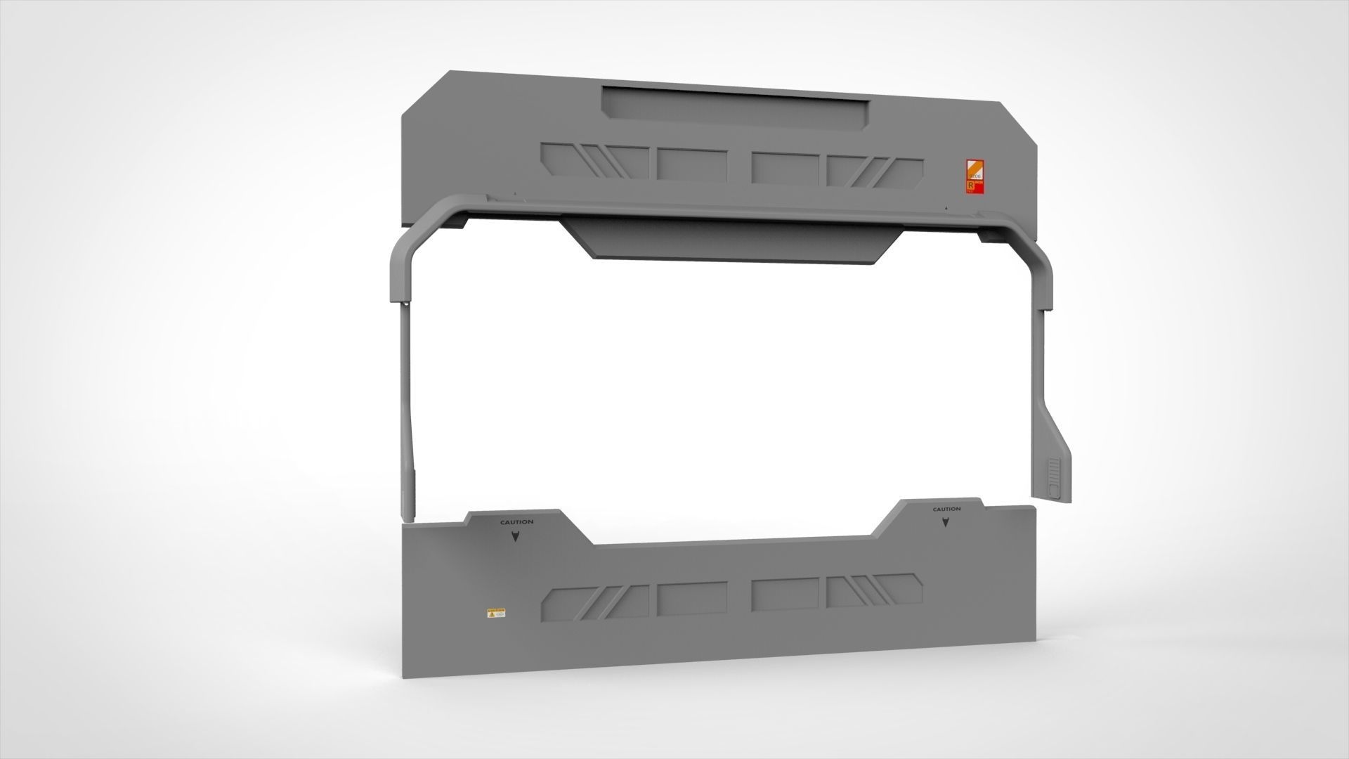 sci fi door 3 3D model_11