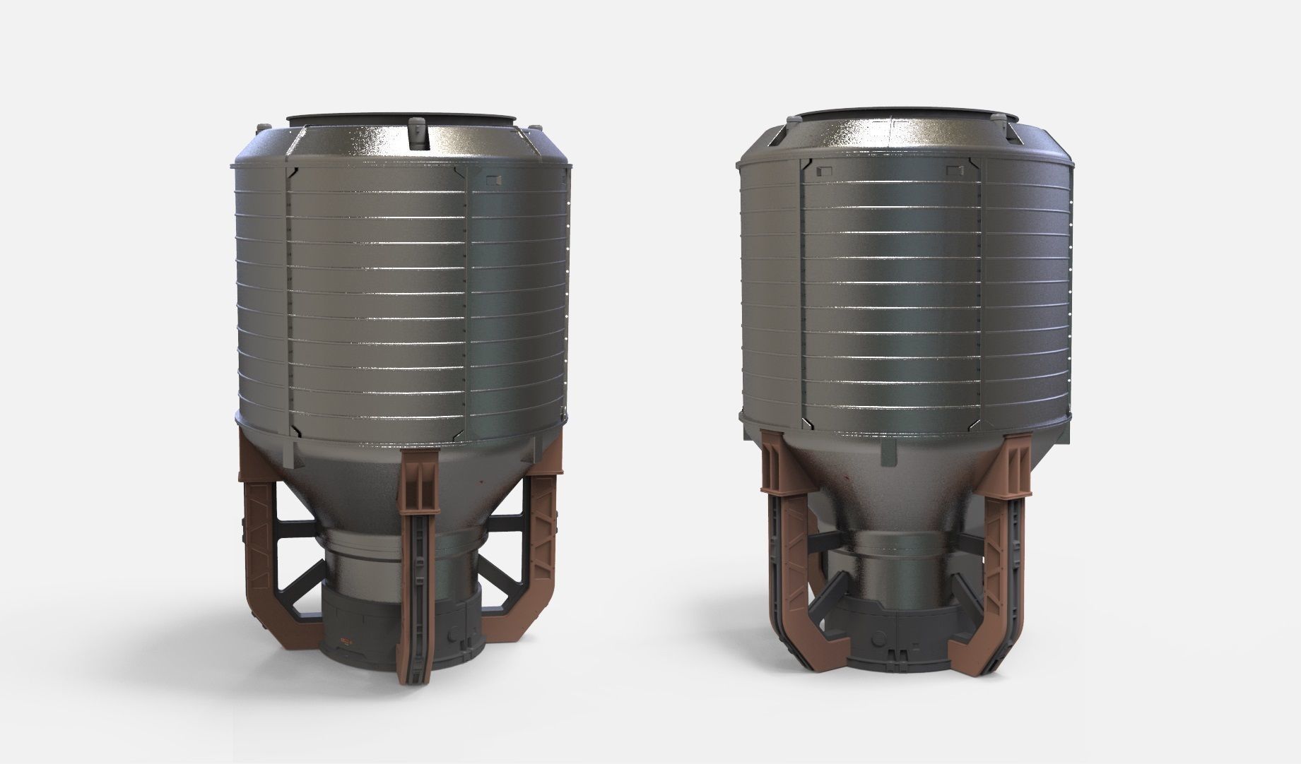 sci-fi Architecture kitbash 10 3D model_4