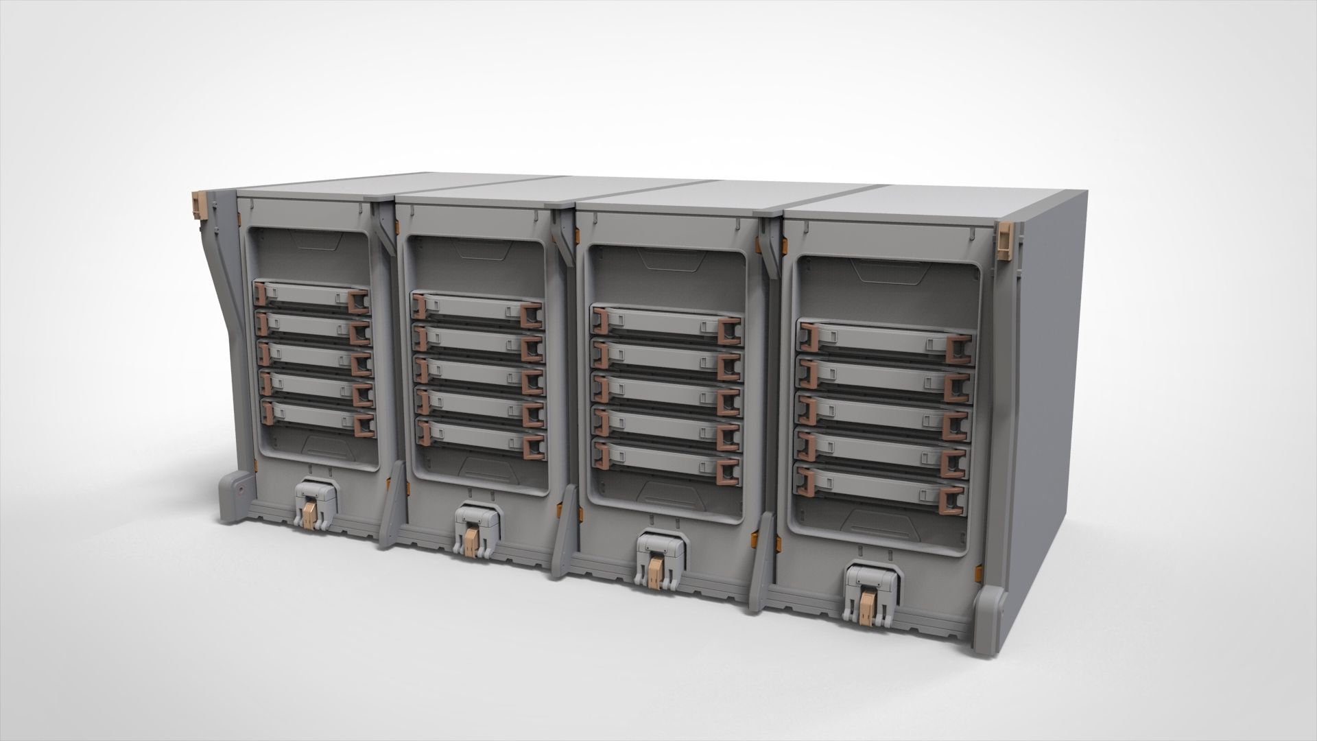 sci-fi Architecture kitbash 10 3D model_6