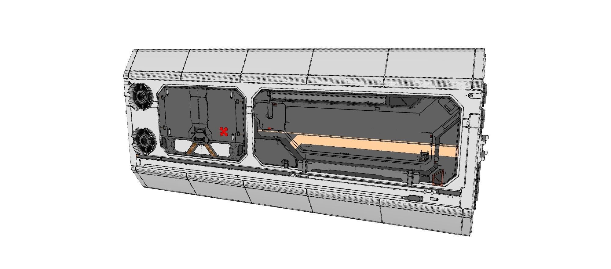 sci-fi Architecture kitbash 10 3D model_25