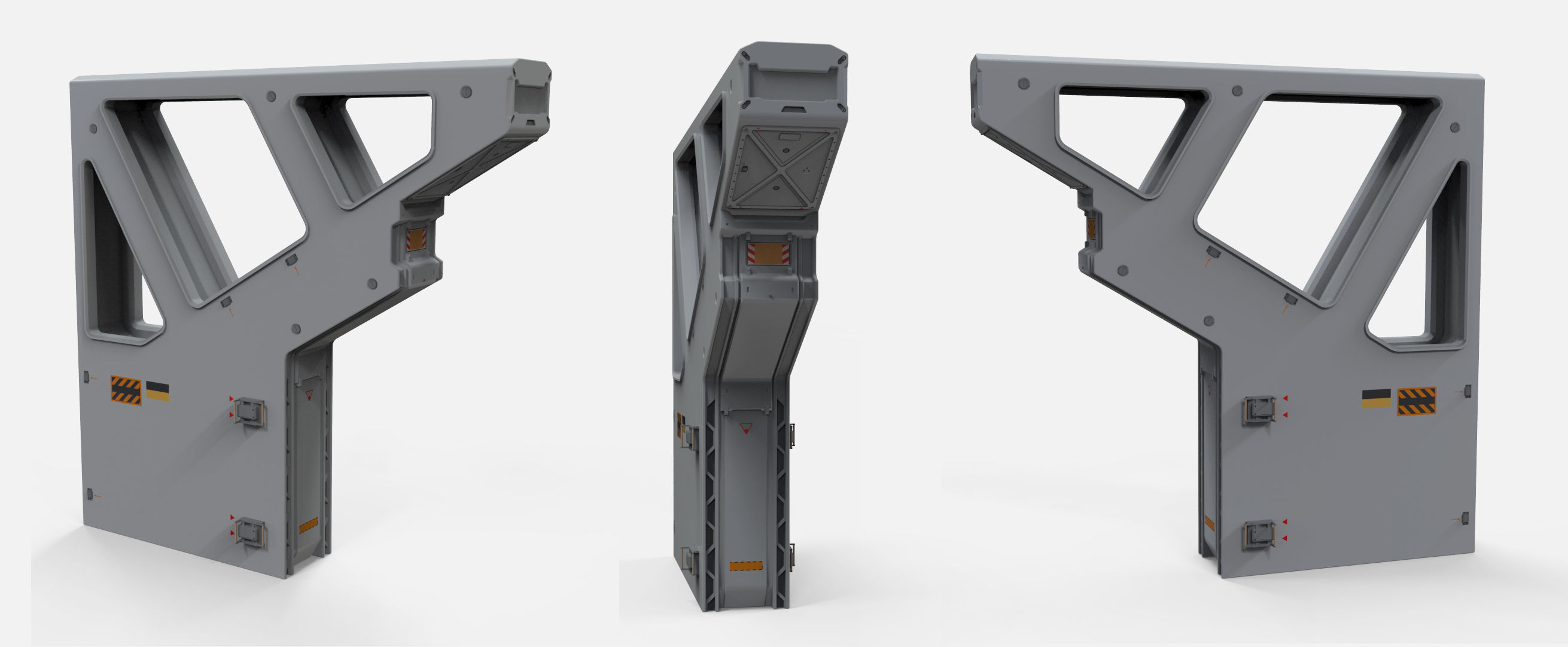 sci-fi Architecture kitbash 10 3D model_13