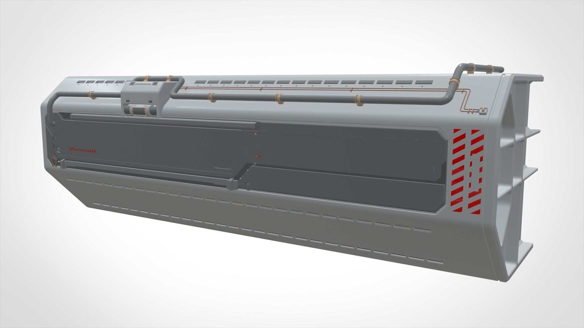 sci-fi Architecture kitbash 10 3D model_12