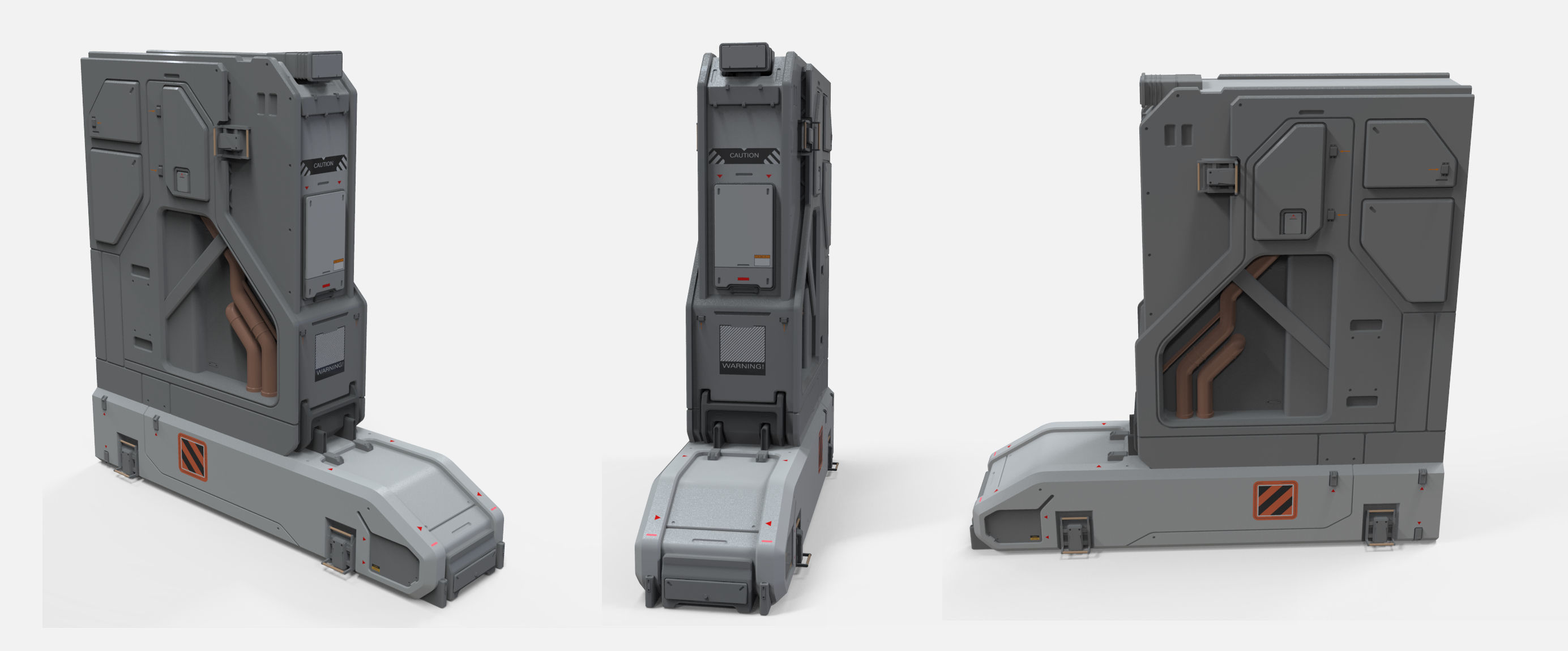 sci-fi Architecture kitbash 10 3D model_18