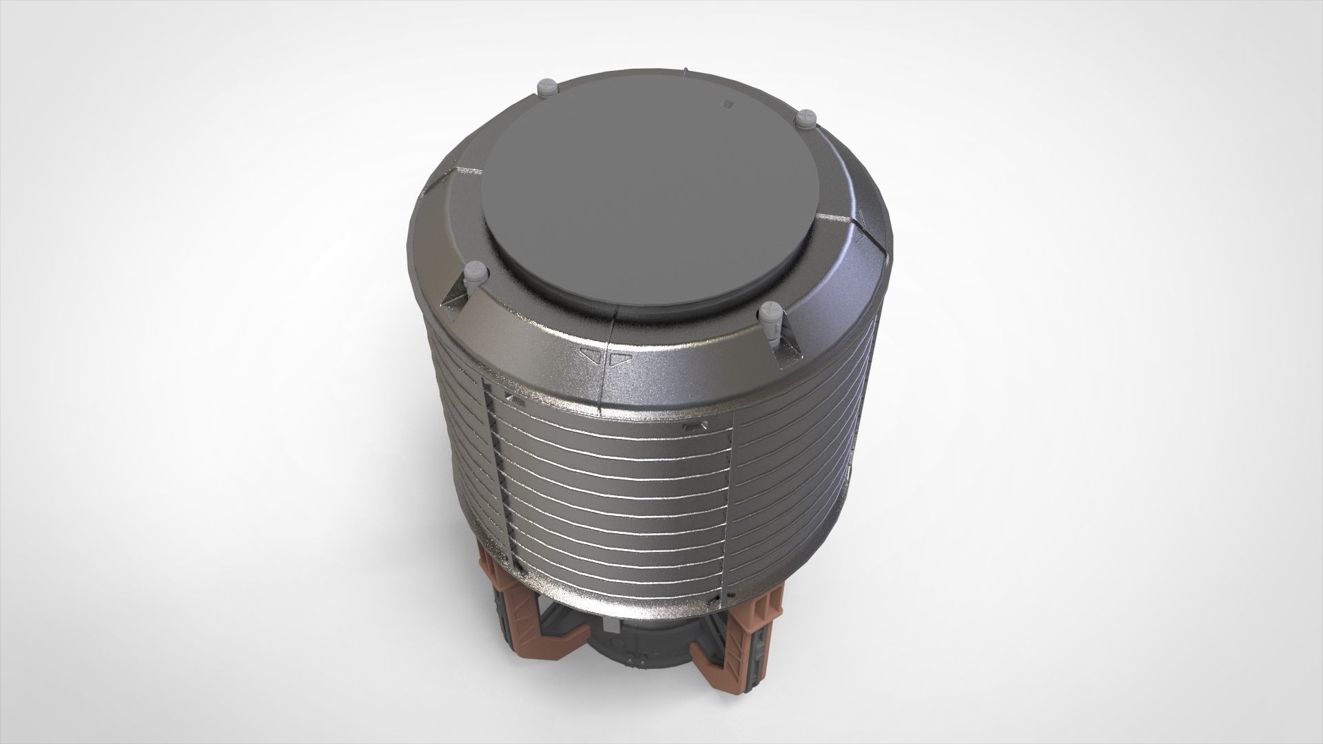 sci-fi Architecture kitbash 10 3D model_5