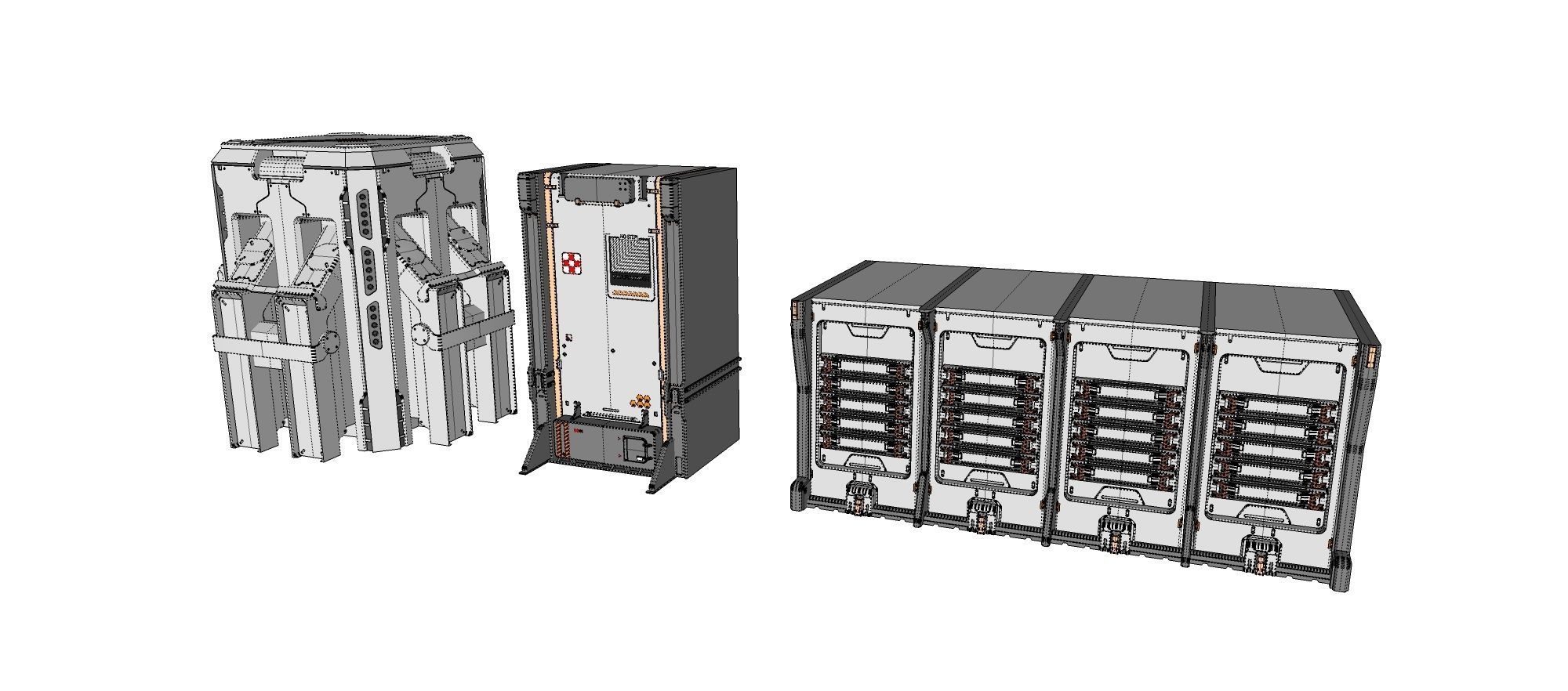 sci-fi Architecture kitbash 10 3D model_26