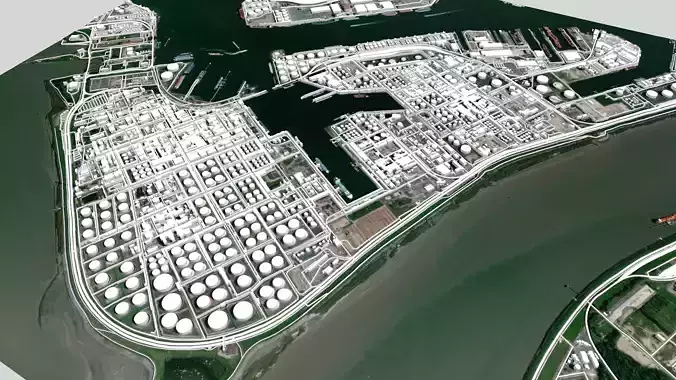 Haven 473A Port of Antwerpen Belgium 3D model