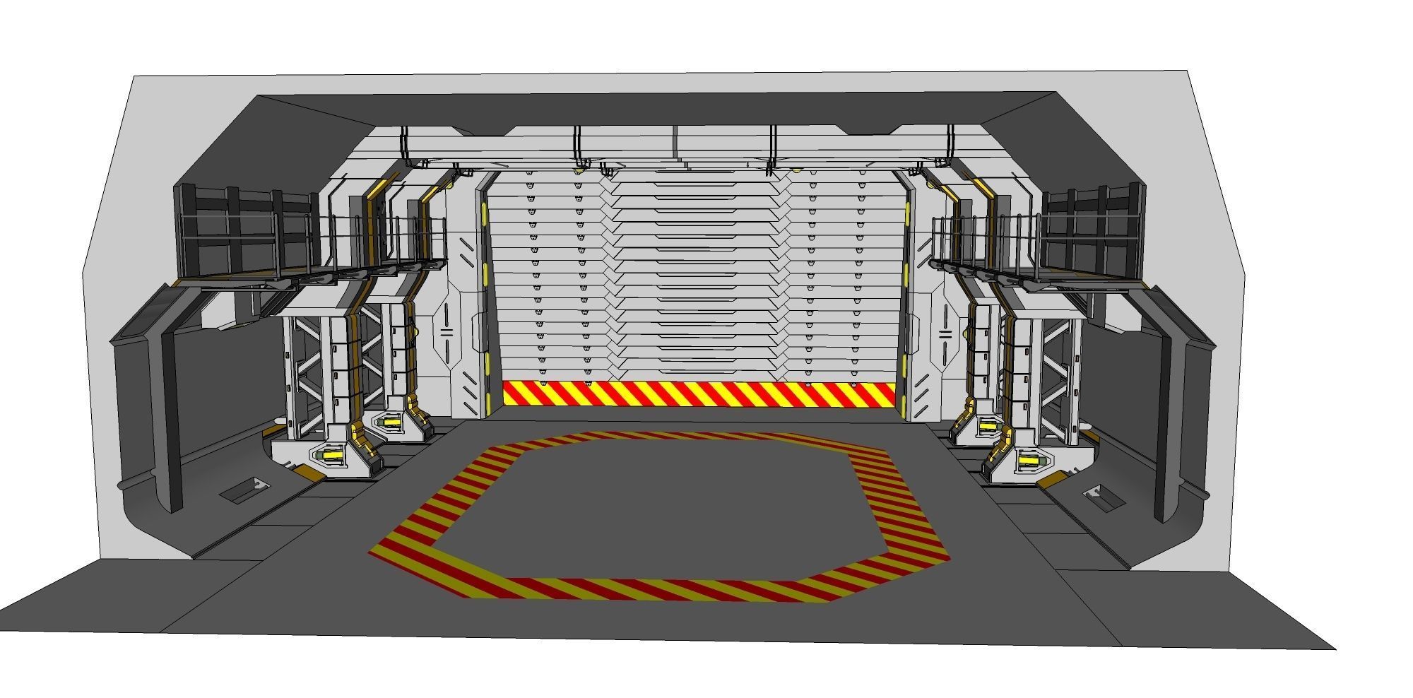 gates for the tunnel 3D model_11