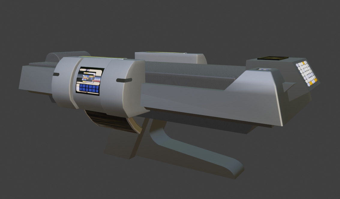 Star Trek Biobed with Scanner Low-poly 3D model_21