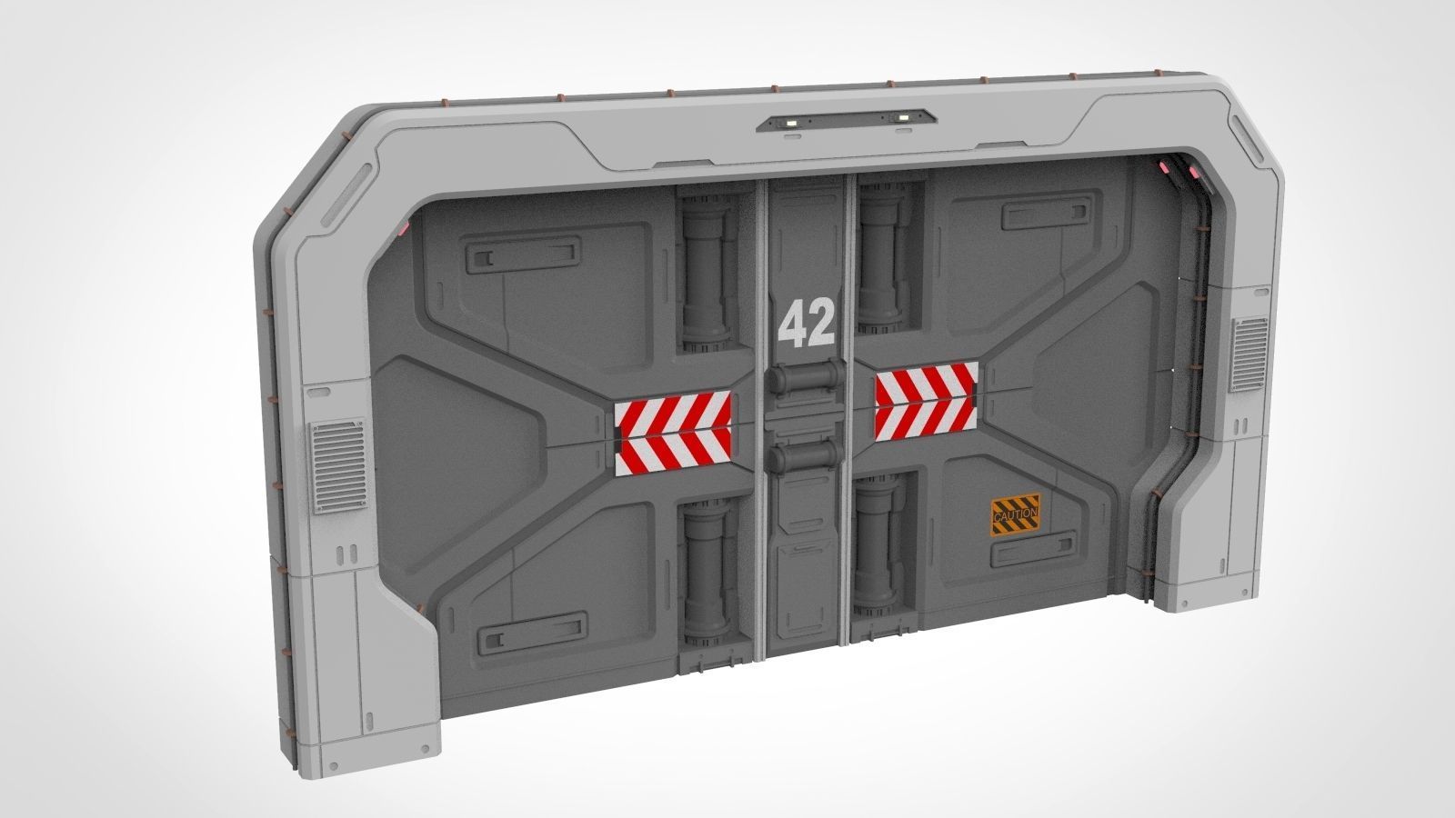 Sci-fi door collection 2 3D model_17