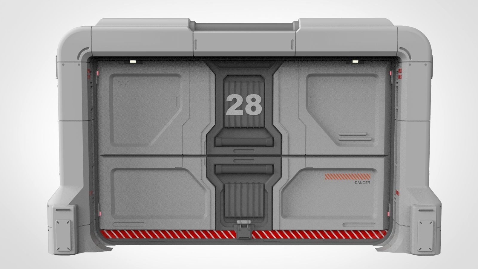 Sci-fi door collection 2 3D model_22