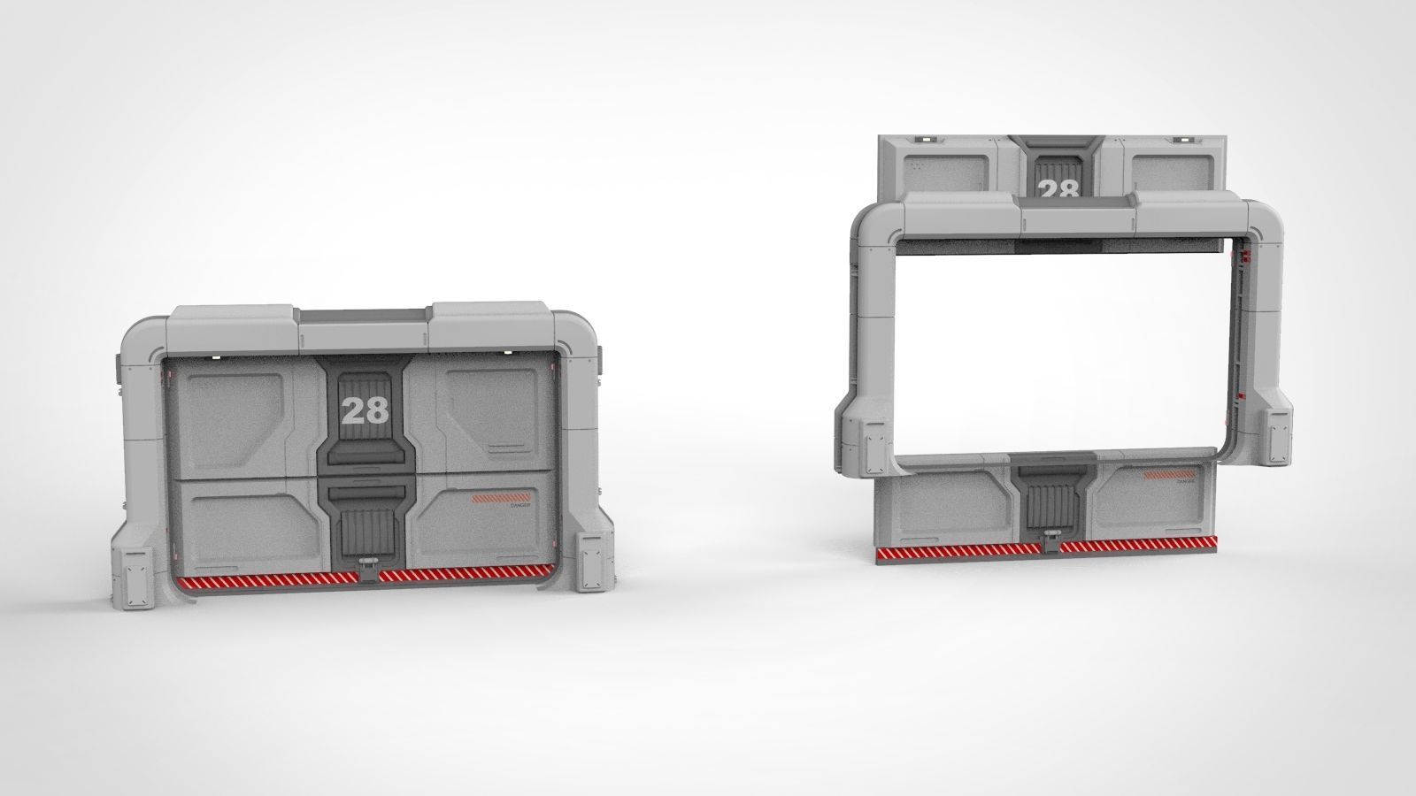 Sci-fi door collection 2 3D model_21
