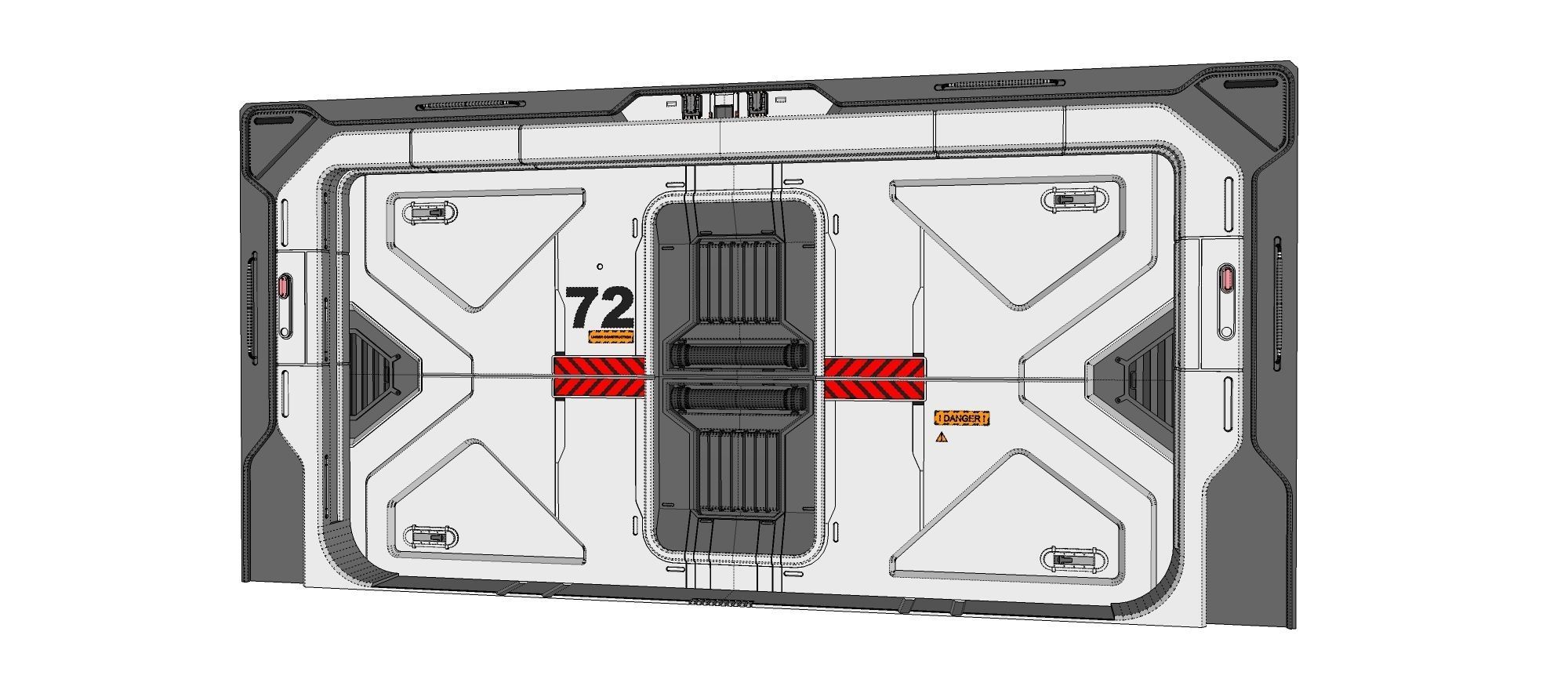 Sci-fi door collection 2 3D model_36
