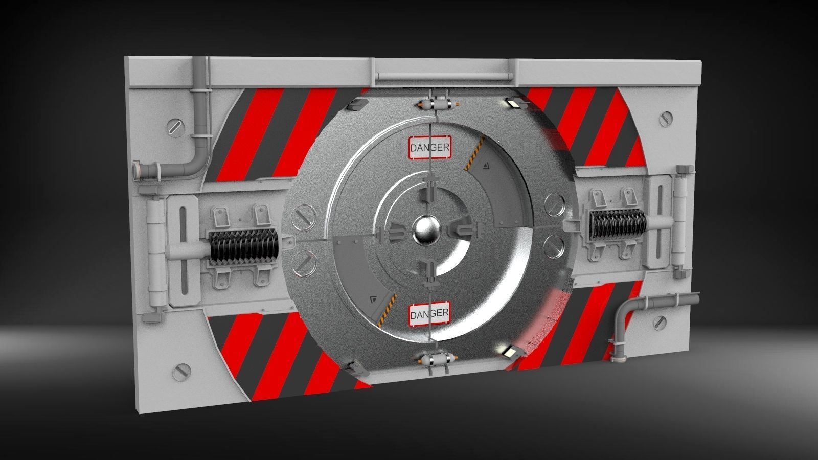 Sci-fi door collection 2 3D model_5