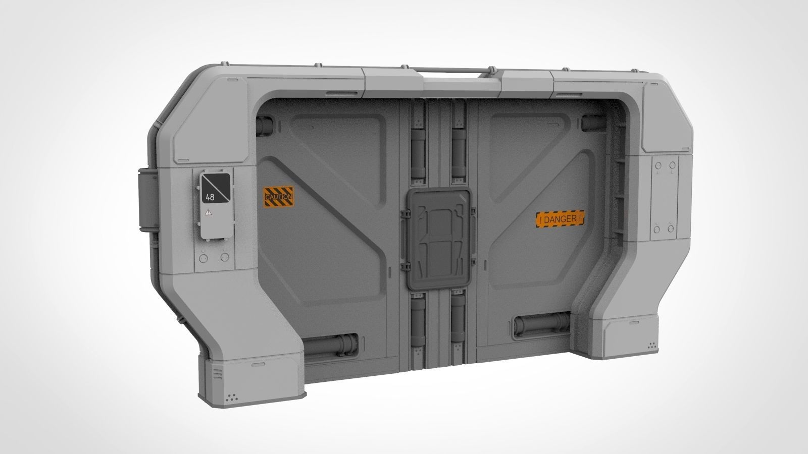 Sci-fi door collection 2 3D model_23
