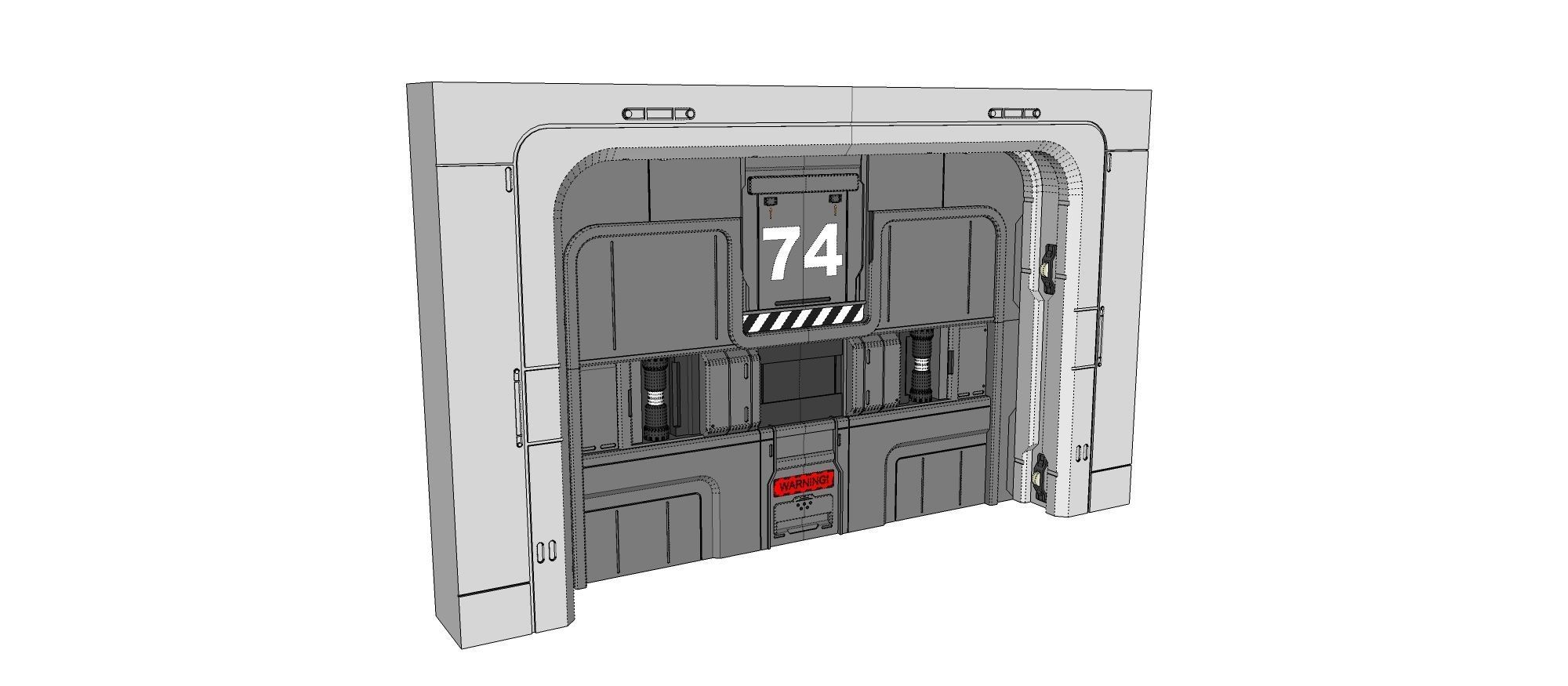 Sci-fi door collection 2 3D model_32