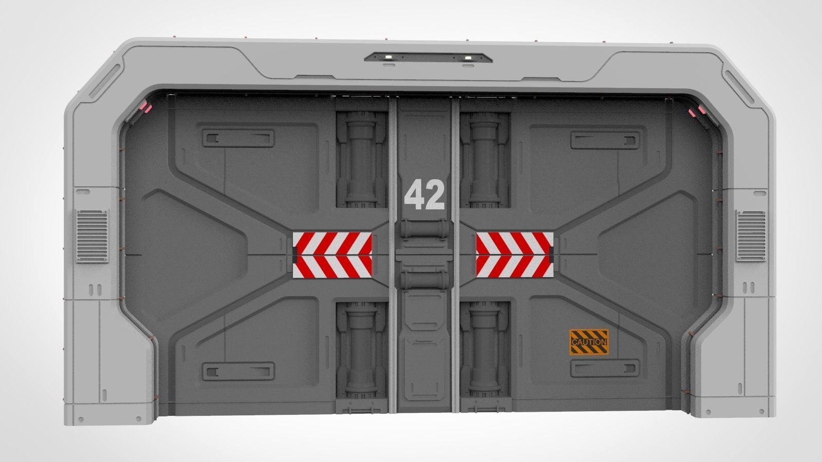 Sci-fi door collection 2 3D model_19