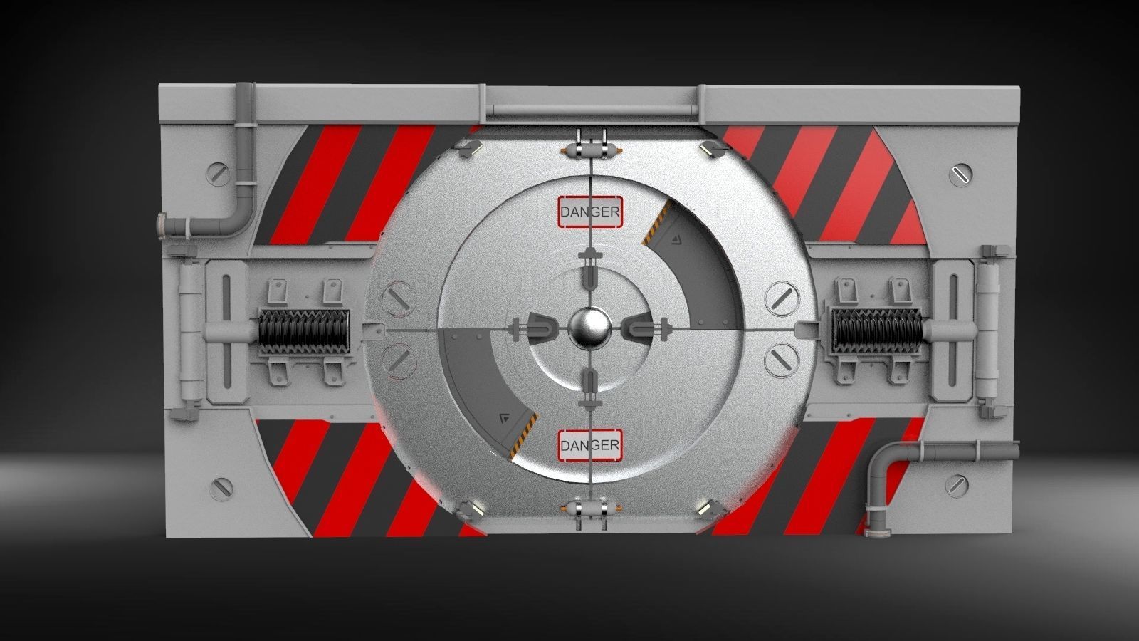 Sci-fi door collection 2 3D model_7