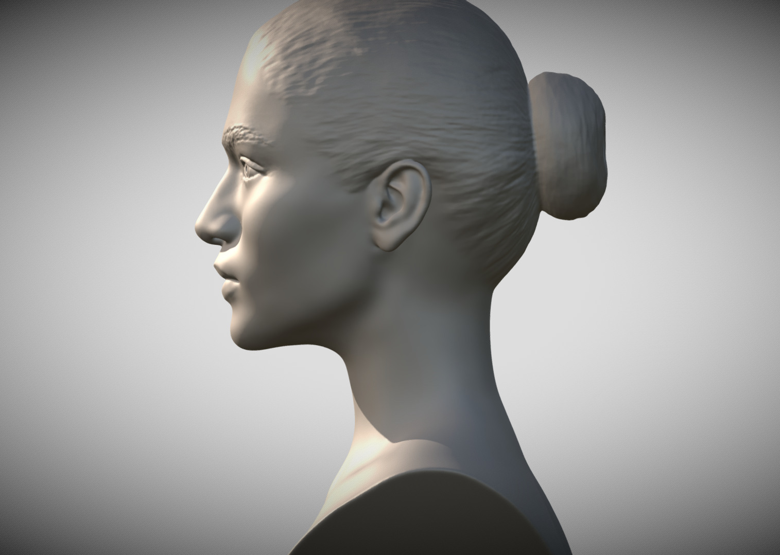 Zendaya bust 3D print model_4
