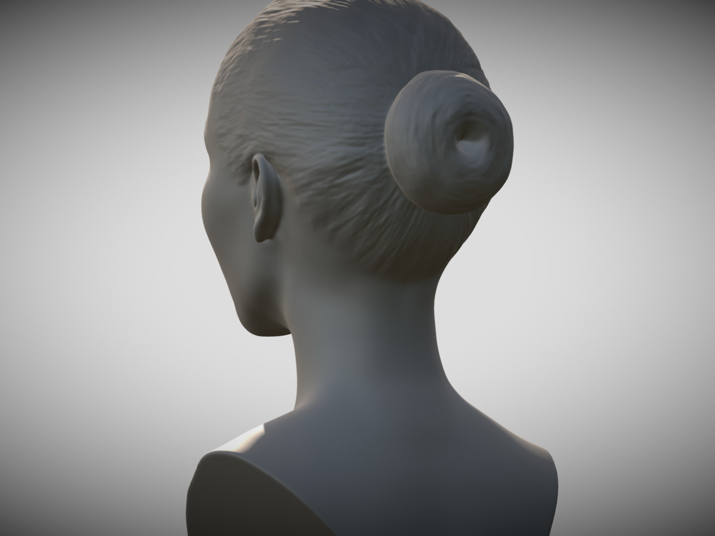 Zendaya bust 3D print model_5