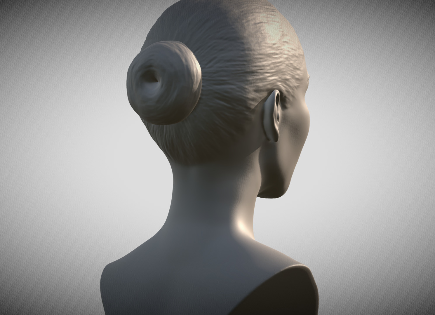 Zendaya bust 3D print model_6