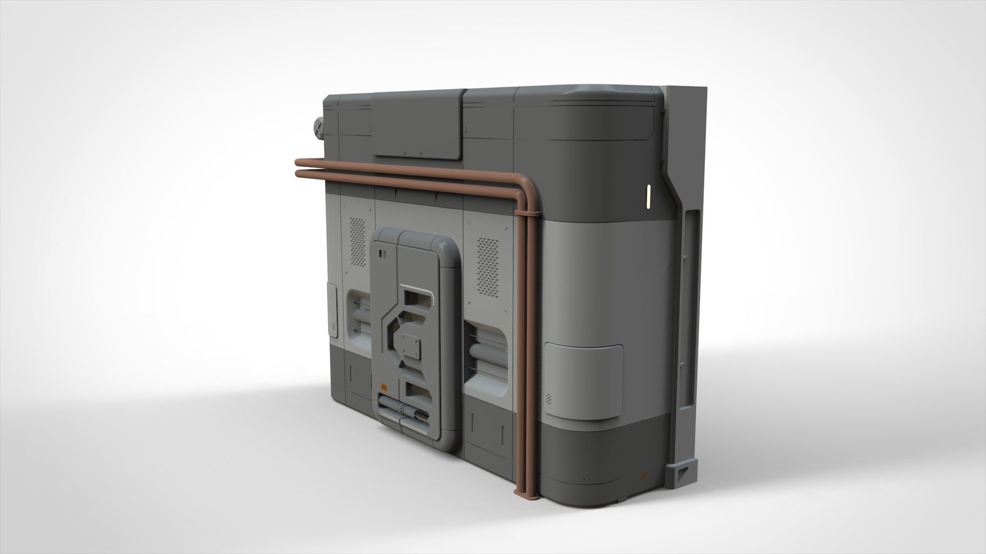 sci fi door 5 3D model_4
