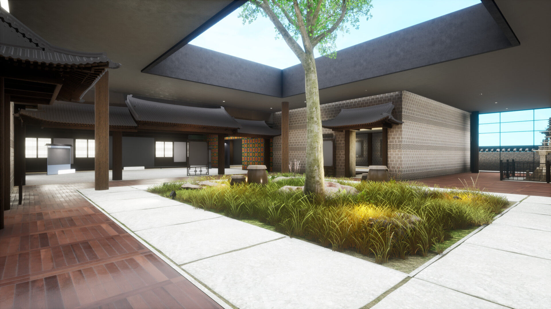 Courtyard Hanok Gallery 3D model_4