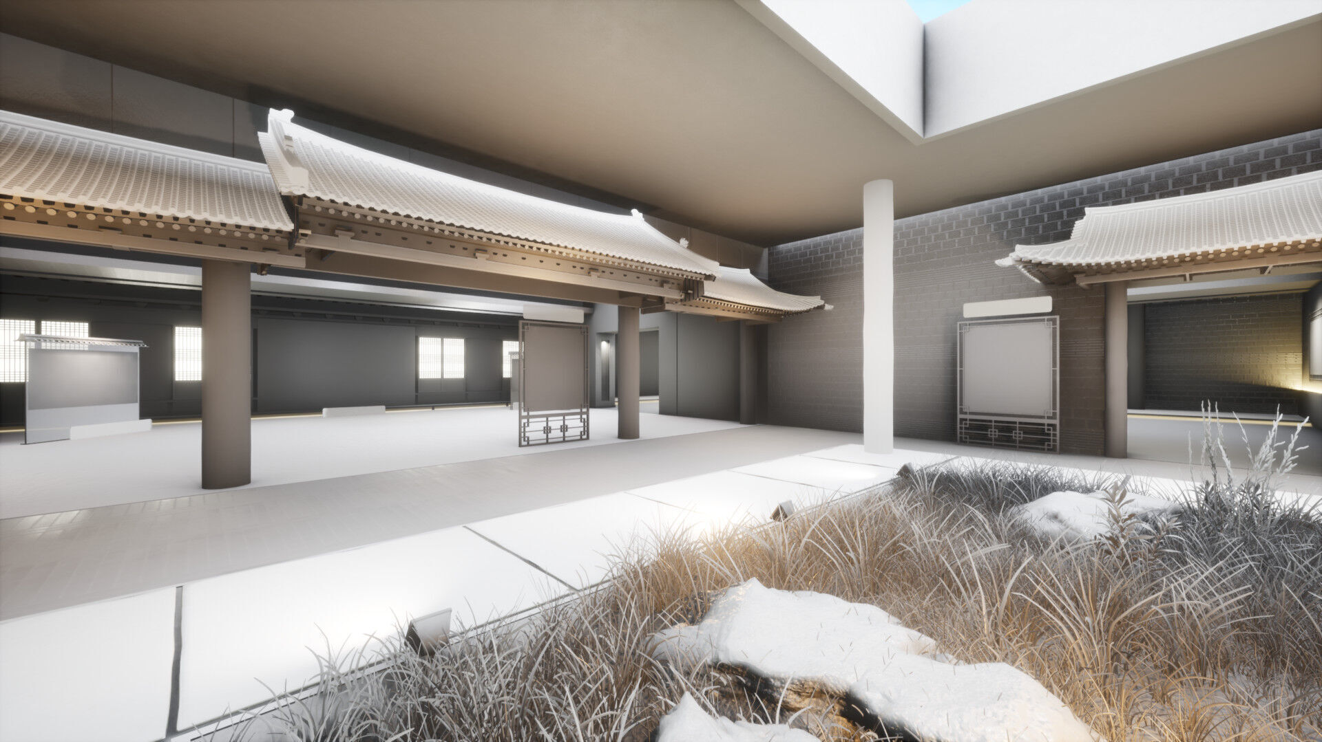 Courtyard Hanok Gallery 3D model_21
