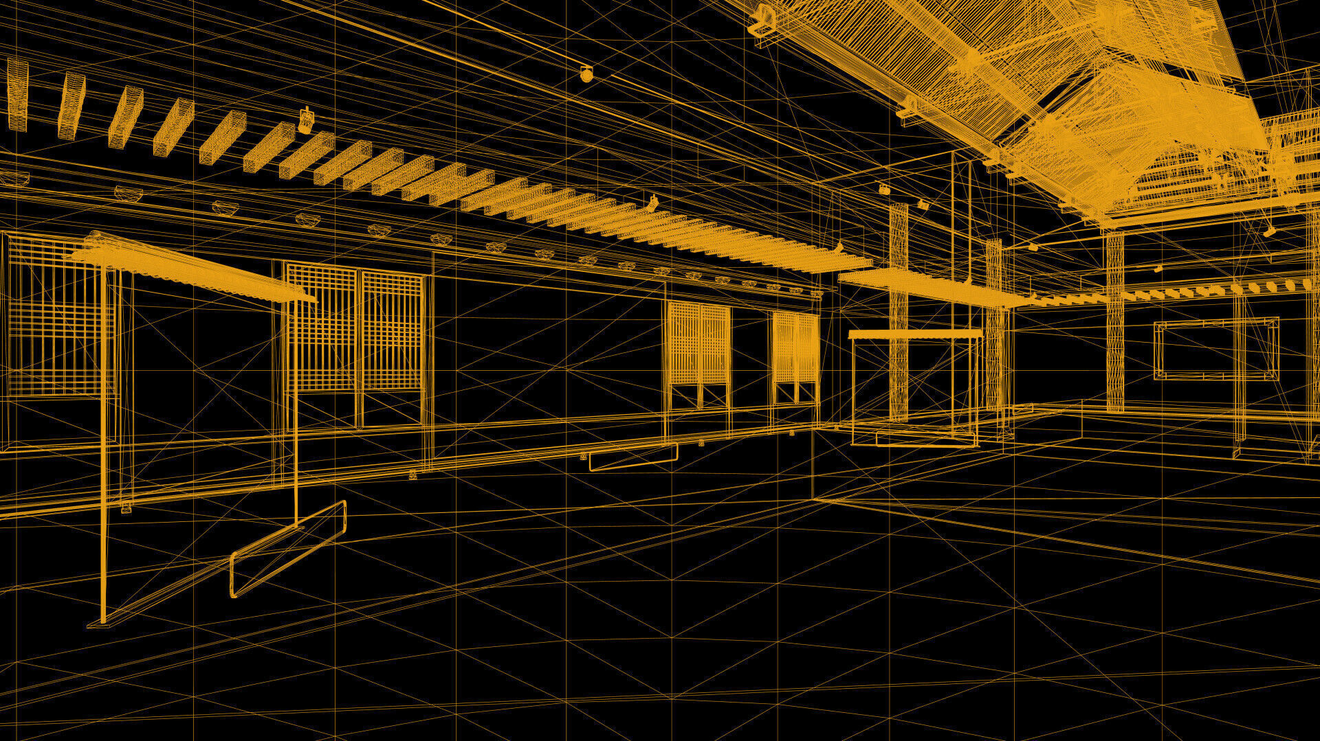 Courtyard Hanok Gallery 3D model_40