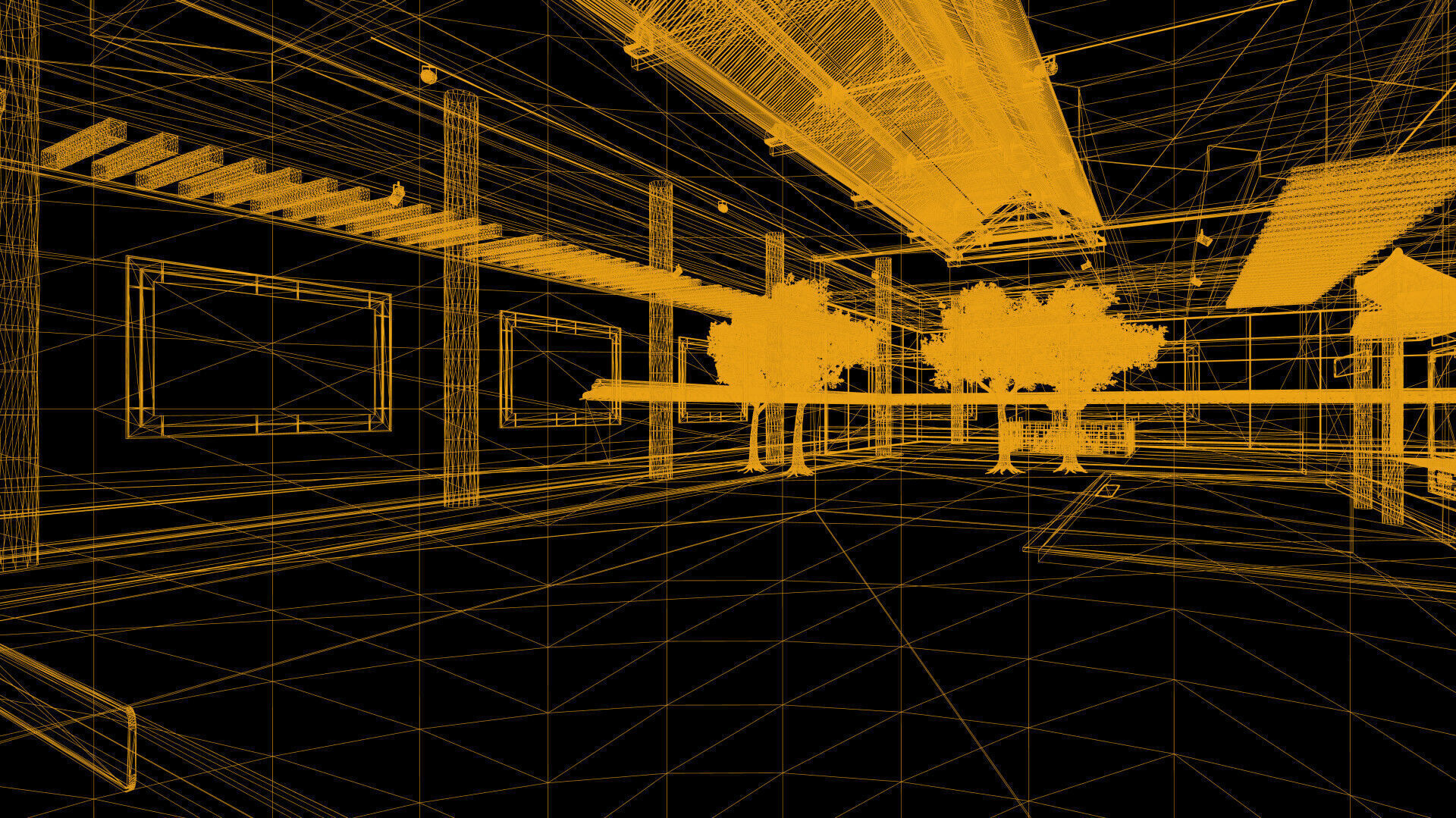 Courtyard Hanok Gallery 3D model_45