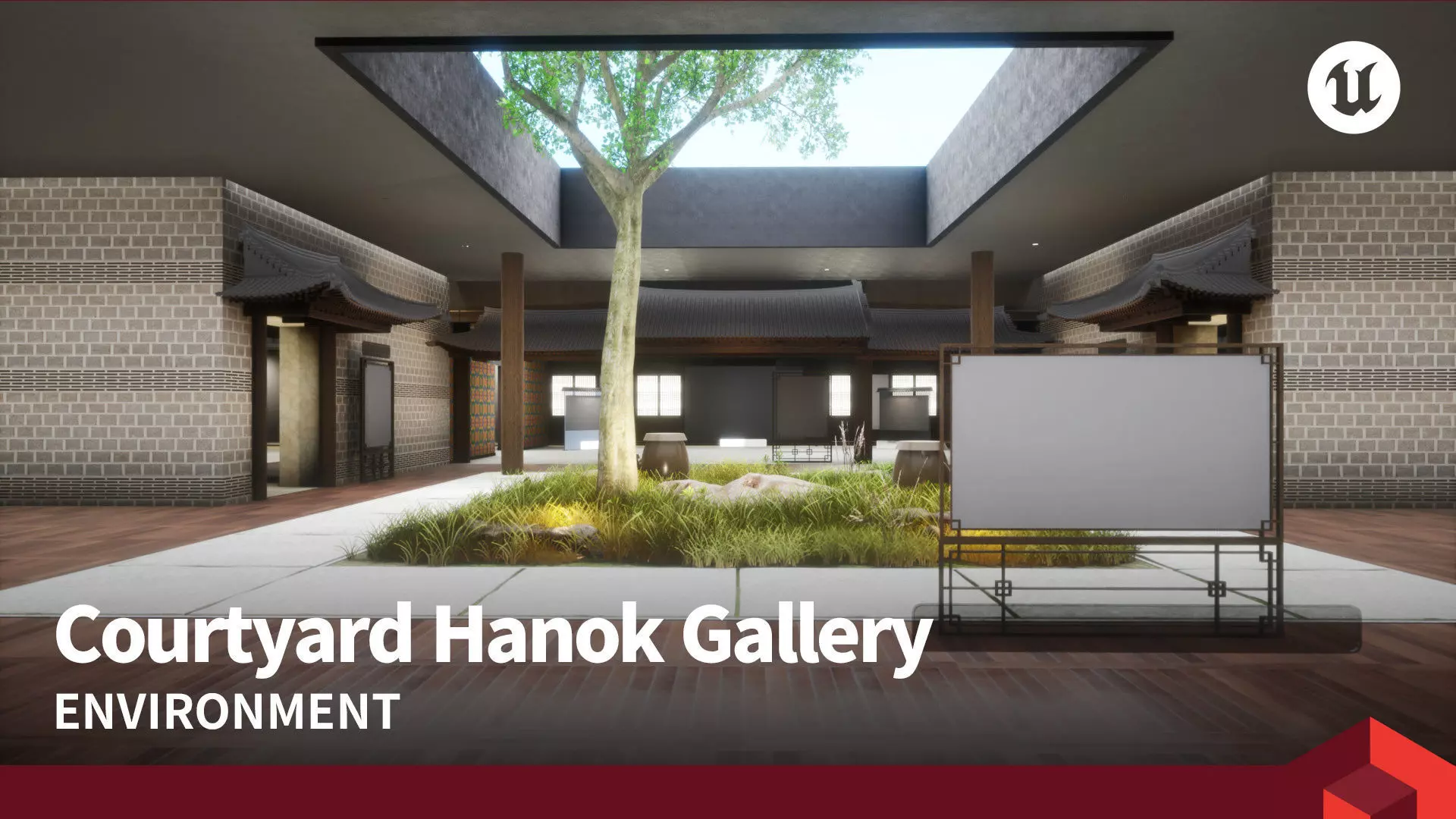 Courtyard Hanok Gallery 3D model_0