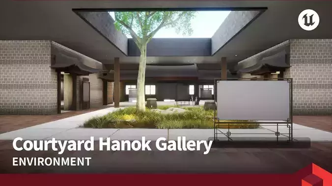 Courtyard Hanok Gallery 3D model