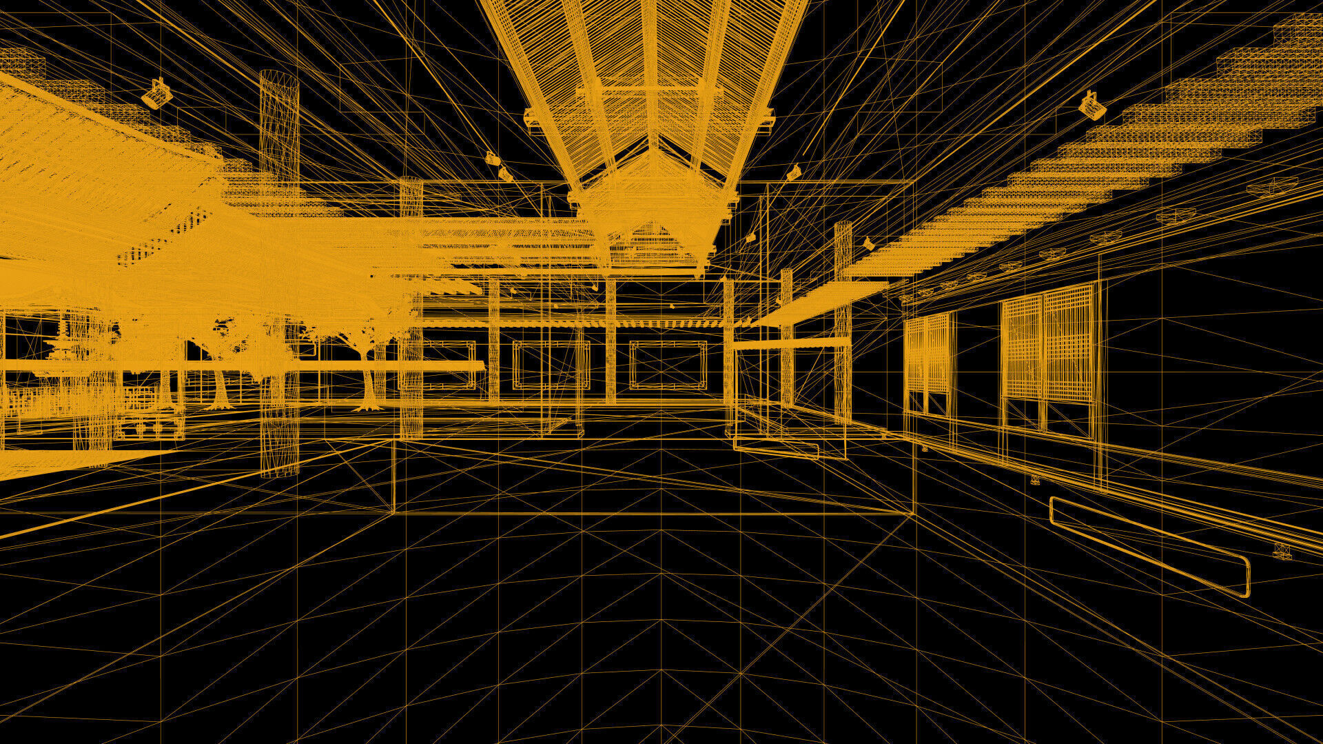 Courtyard Hanok Gallery 3D model_41