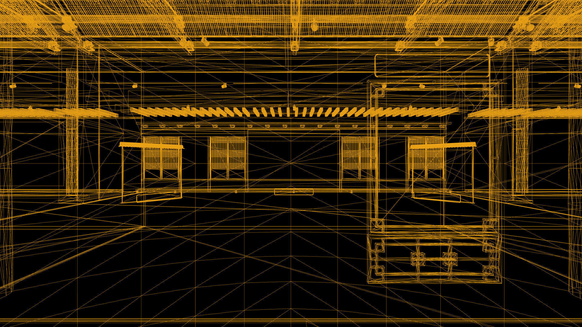 Courtyard Hanok Gallery 3D model_38