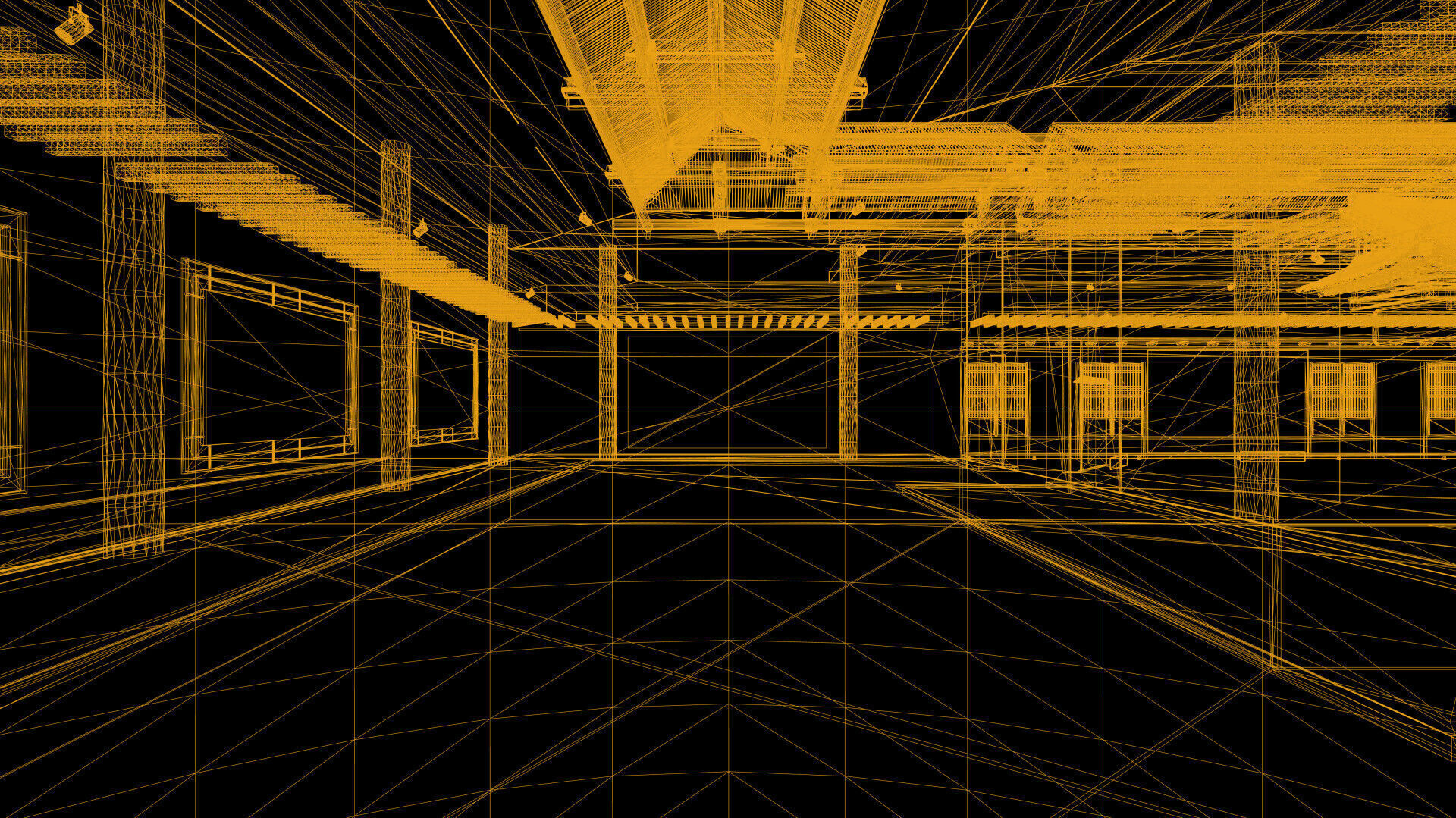 Courtyard Hanok Gallery 3D model_46