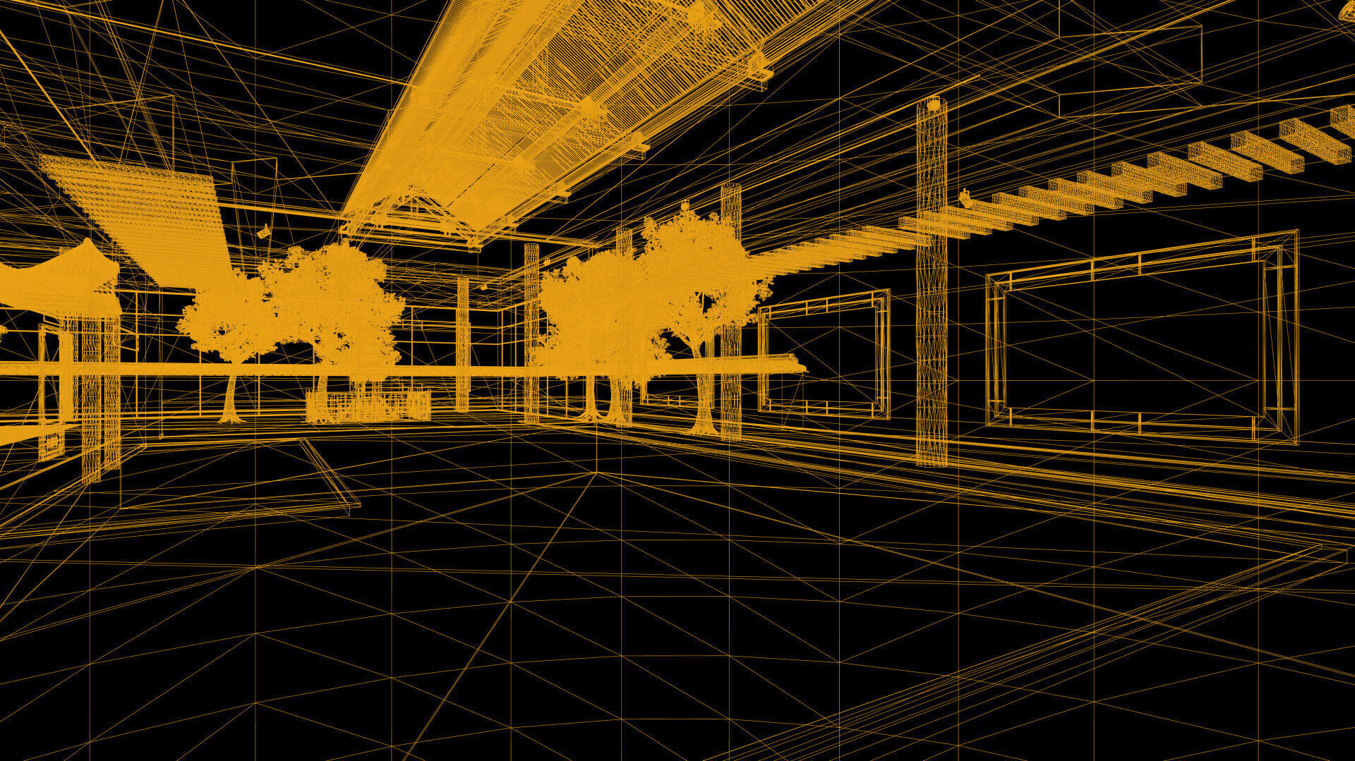 Courtyard Hanok Gallery 3D model_47