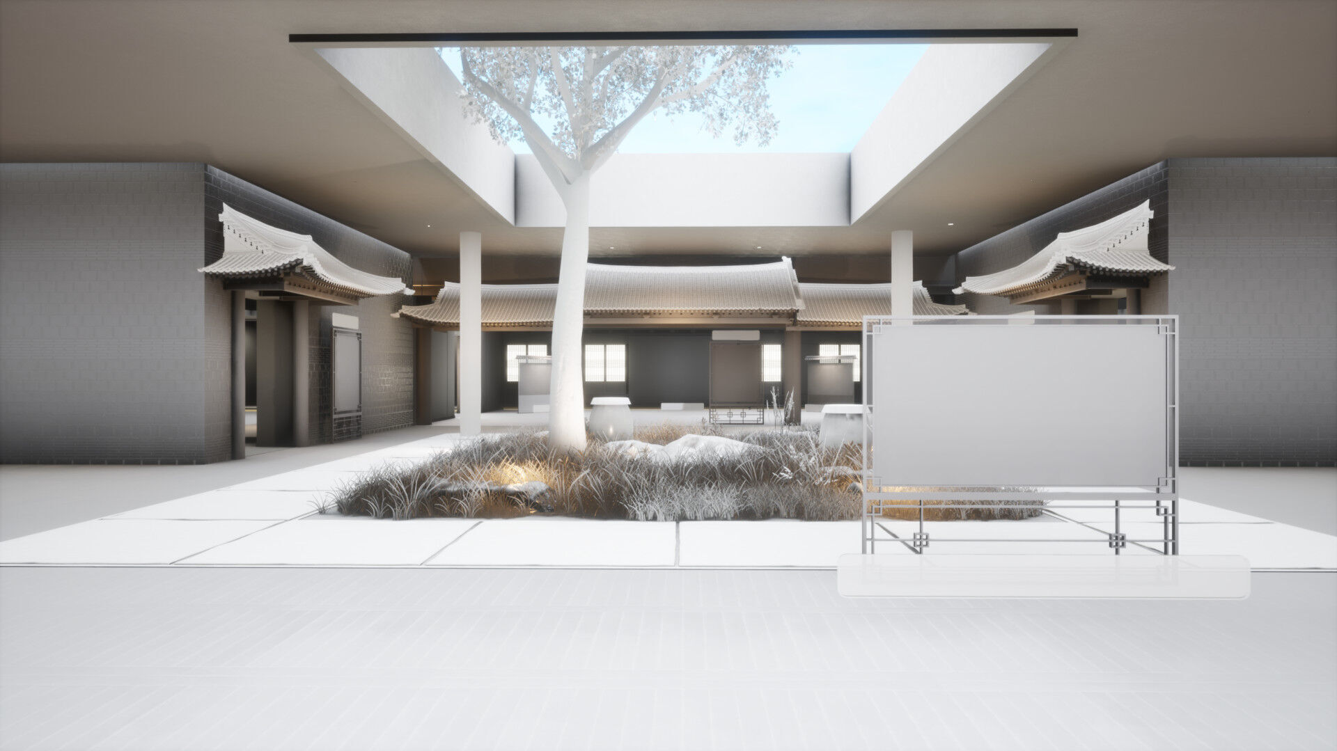 Courtyard Hanok Gallery 3D model_17