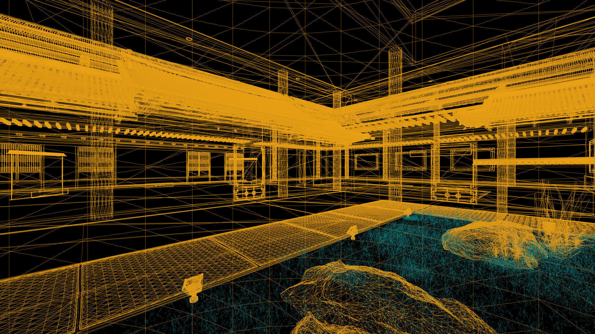 Courtyard Hanok Gallery 3D model_37