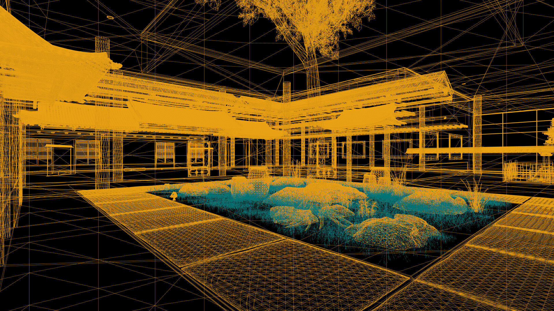 Courtyard Hanok Gallery 3D model_36