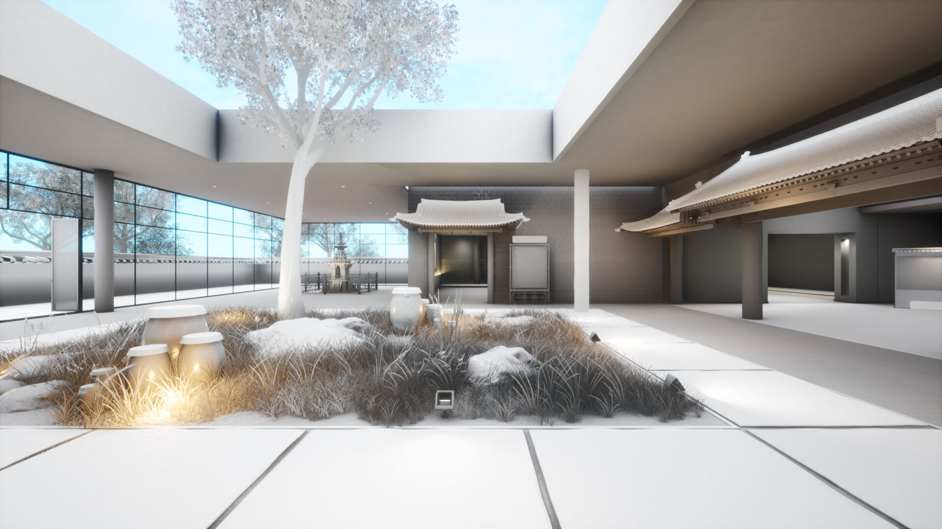 Courtyard Hanok Gallery 3D model_19