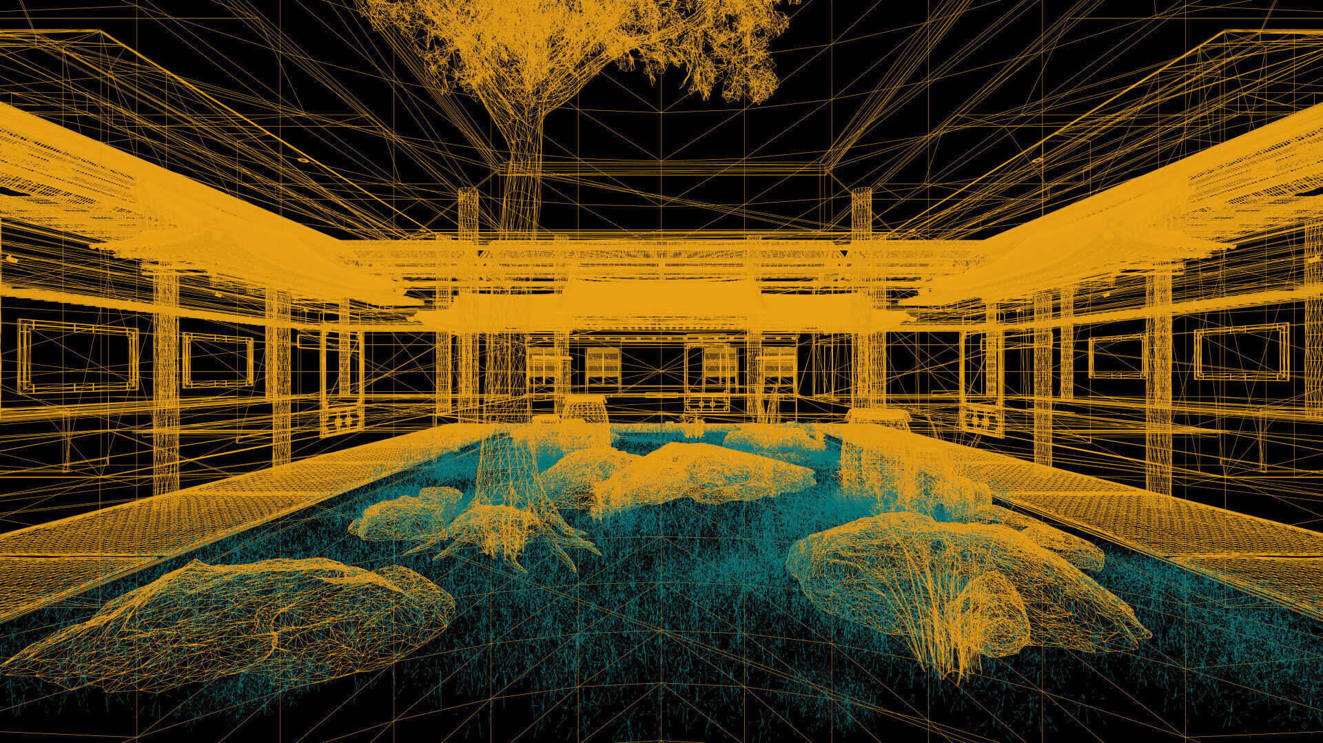 Courtyard Hanok Gallery 3D model_34