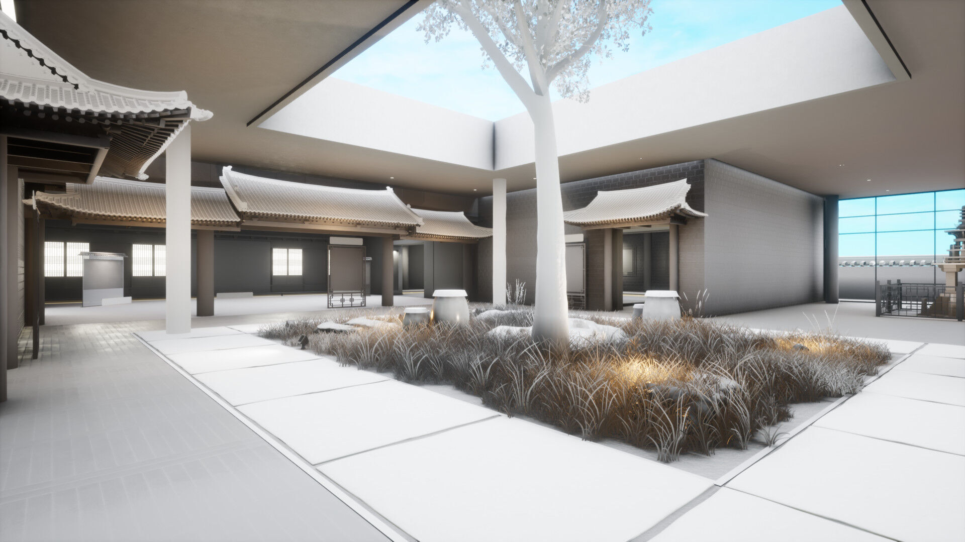 Courtyard Hanok Gallery 3D model_20